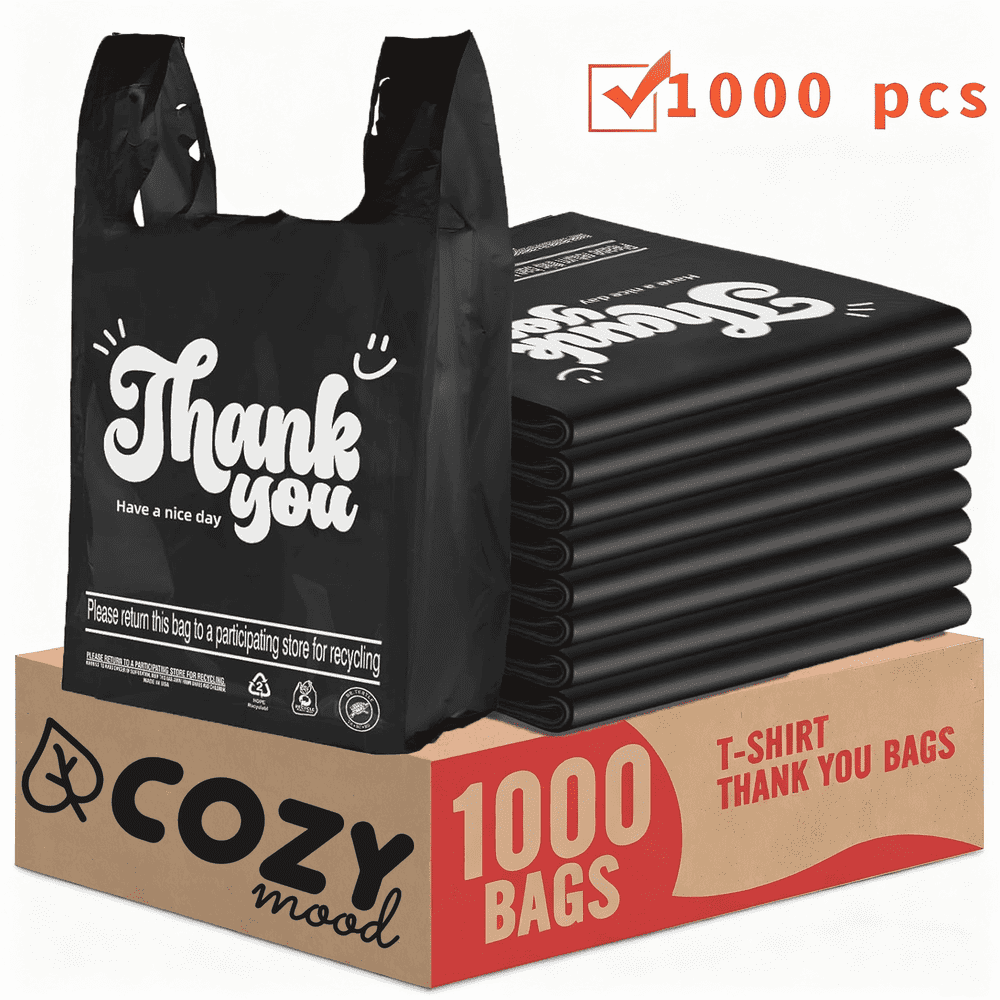 Cozymood 21" x 12" Thank You Plastic Bags 1,000-Count: $35 Cozymood 21" x 12" Thank You Plastic Bags 1,000-Count: $35