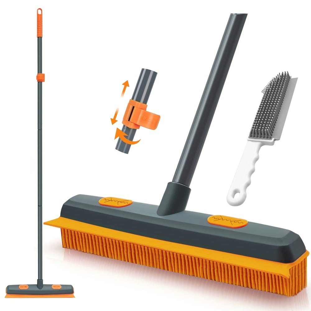 TidyBliss Pet Hair Removal Broom with Rubber Squeegee: $14.99 TidyBliss Pet Hair Removal Broom with Rubber Squeegee: $14.99