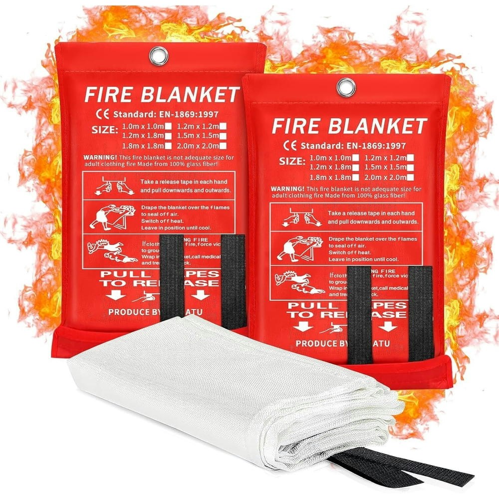 Fireproof Emergency Safety Blanket 2-Pack: $12.99 Fireproof Emergency Safety Blanket 2-Pack: $12.99