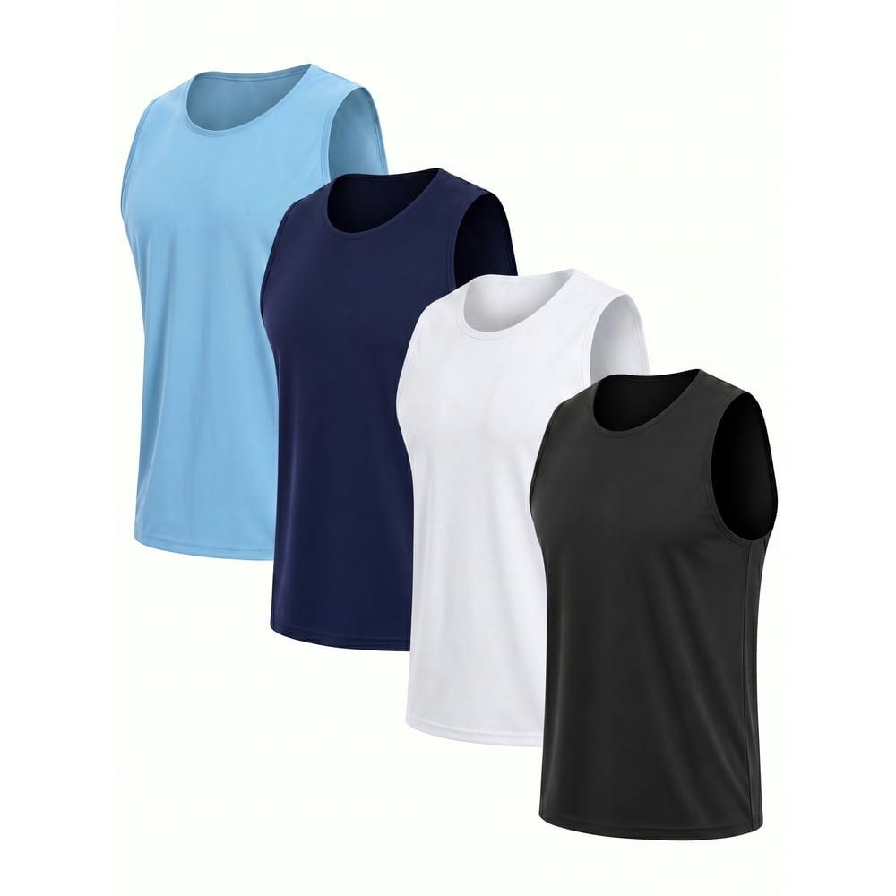 Telaleo Men's Quick Dry Sleeveless Muscle Shirt 4-Pack: $16.99 Telaleo Men's Quick Dry Sleeveless Muscle Shirt 4-Pack: $16.99