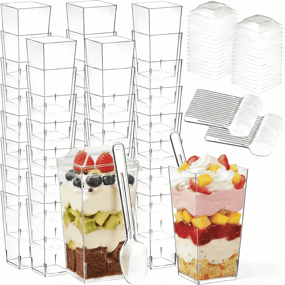 3-oz. Dessert Cups with Lids and Spoons 150-Pack: $13.92 3-oz. Dessert Cups with Lids and Spoons 150-Pack: $13.92
