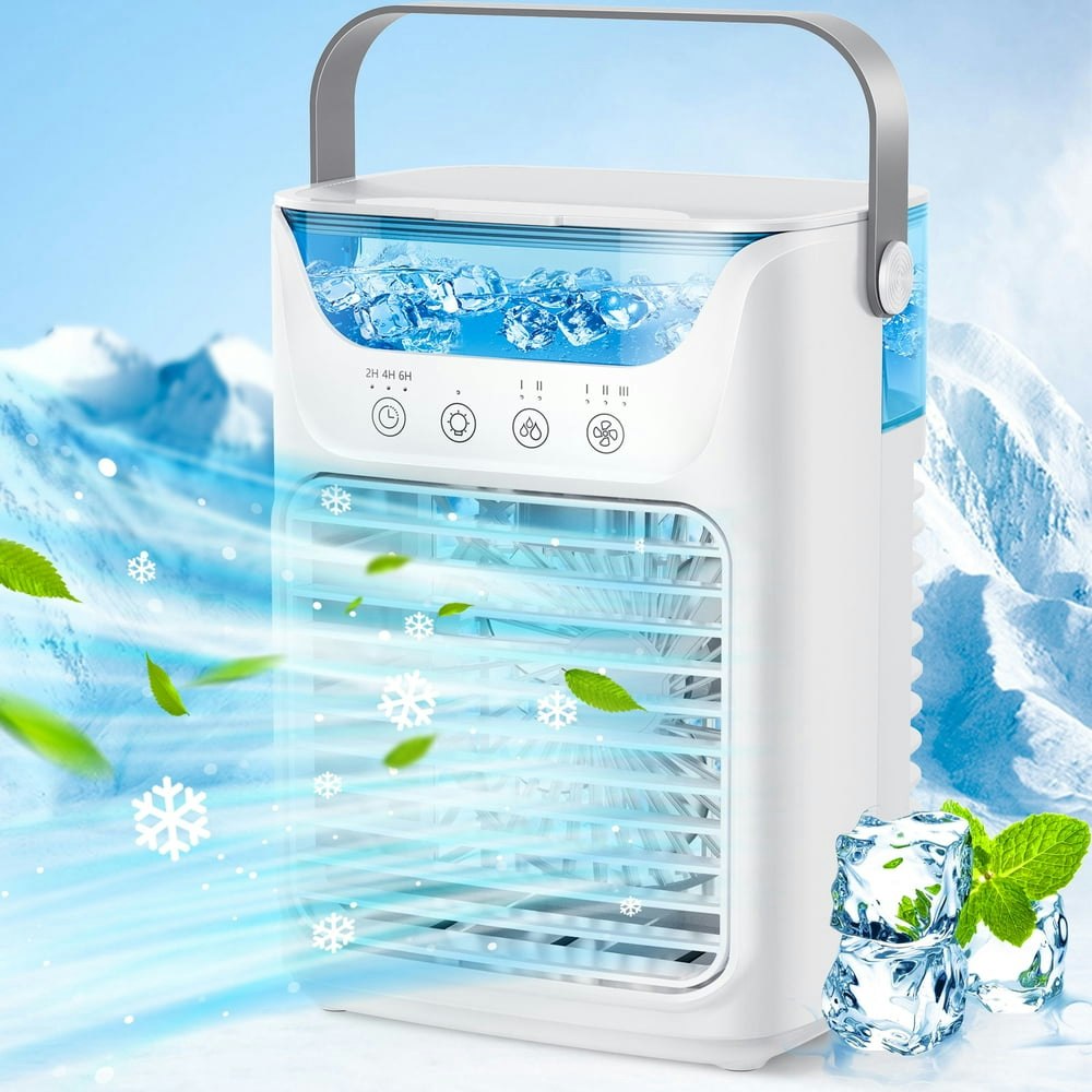 Portable Evaporative Air Cooler and Humidifier: $36.54 Portable Evaporative Air Cooler and Humidifier: $36.54