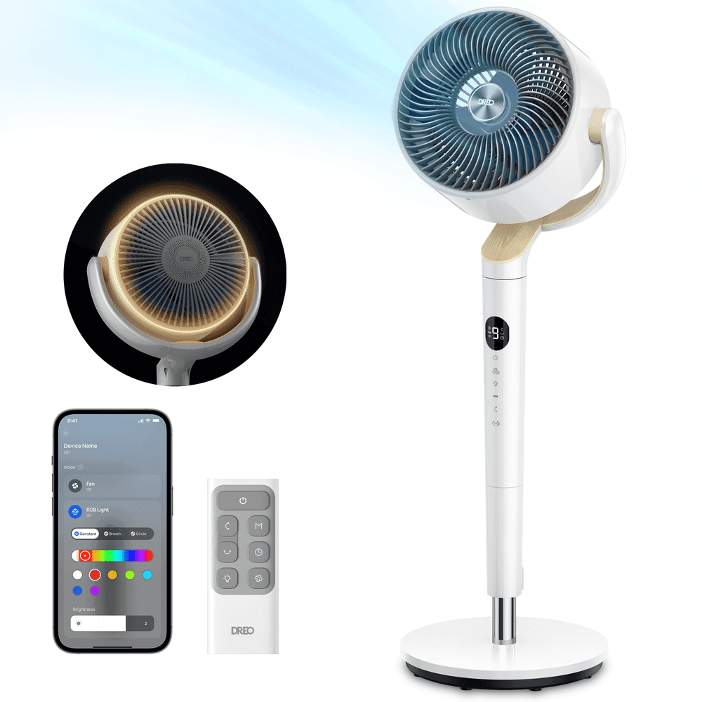 Dreo Smart Oscillating Pedestal Fan: $129.99