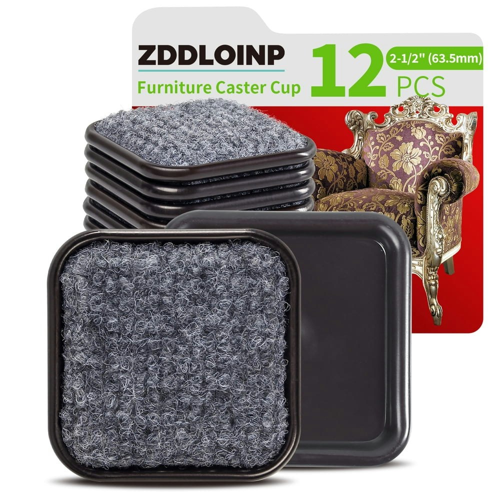2-1/2-inch Square Furniture Caster Cup Pads 12-Pack: $12.14 2-1/2-inch Square Furniture Caster Cup Pads 12-Pack: $12.14