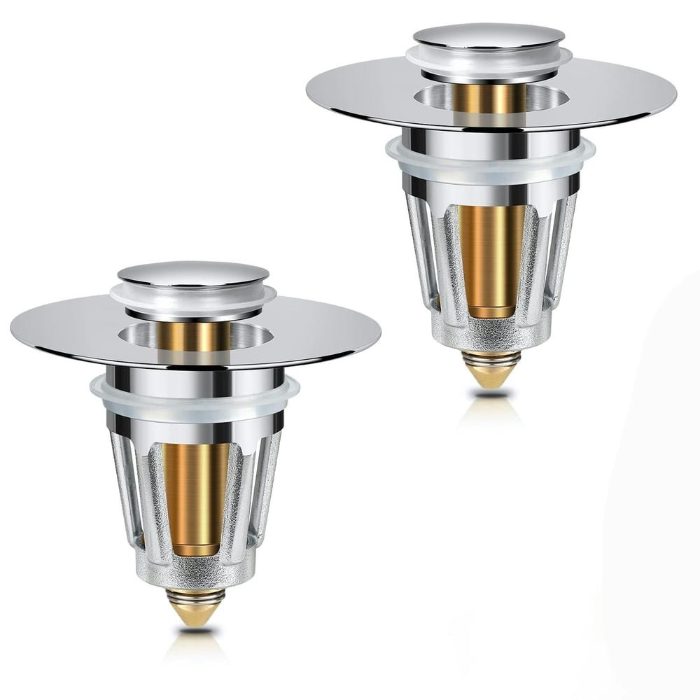 Cndrlef Bathroom Sink Stopper with Hair Catcher 2-Pack: $11.99 Cndrlef Bathroom Sink Stopper with Hair Catcher 2-Pack: $11.99