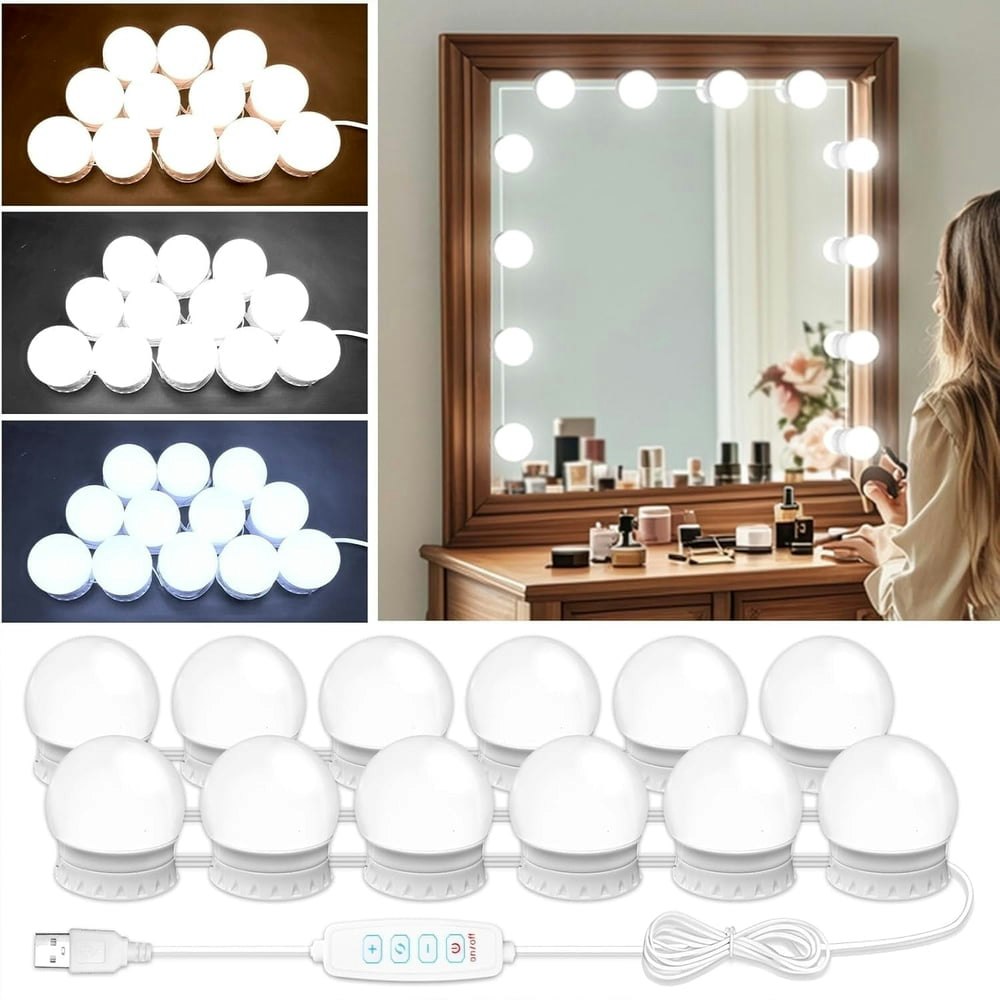 Ogednac LED Hollywood Vanity Mirror Lights: $10.43 Ogednac LED Hollywood Vanity Mirror Lights: $10.43