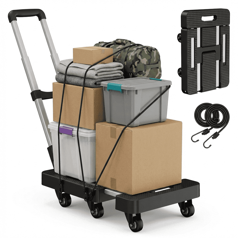 500-lb Heavy Duty 6-Wheel Folding Hand Truck: $32.99 500-lb Heavy Duty 6-Wheel Folding Hand Truck: $32.99