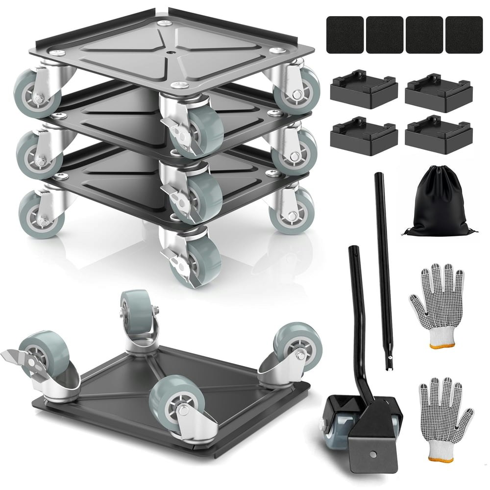 M Buder 1,800-lb Heavy Duty Furniture Moving Dolly 4-Pack: $33.87