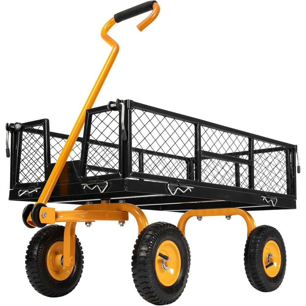 Specstar Mesh Steel Garden Cart with Removable Sides 550-lb Capacity: $79.99