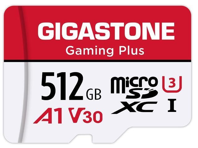 Gigastone 512GB Gaming Plus MicroSDXC UHS-I Memory Card: $179.98 Gigastone 512GB Gaming Plus MicroSDXC UHS-I Memory Card: $179.98