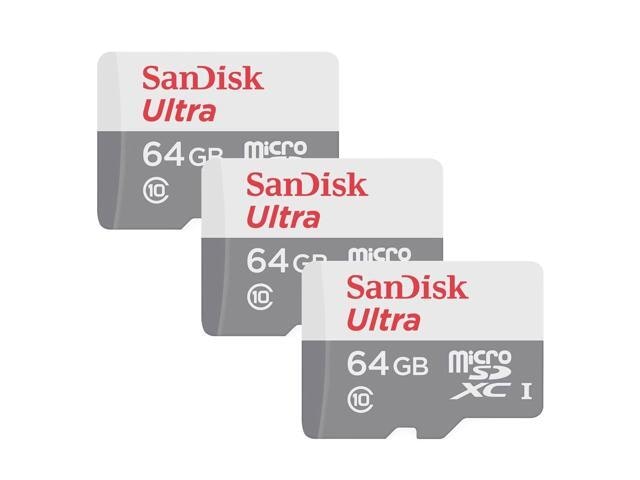 SanDisk Ultra 64GB microSDXC Memory Card 3-Pack: $56.99 SanDisk Ultra 64GB microSDXC Memory Card 3-Pack: $56.99