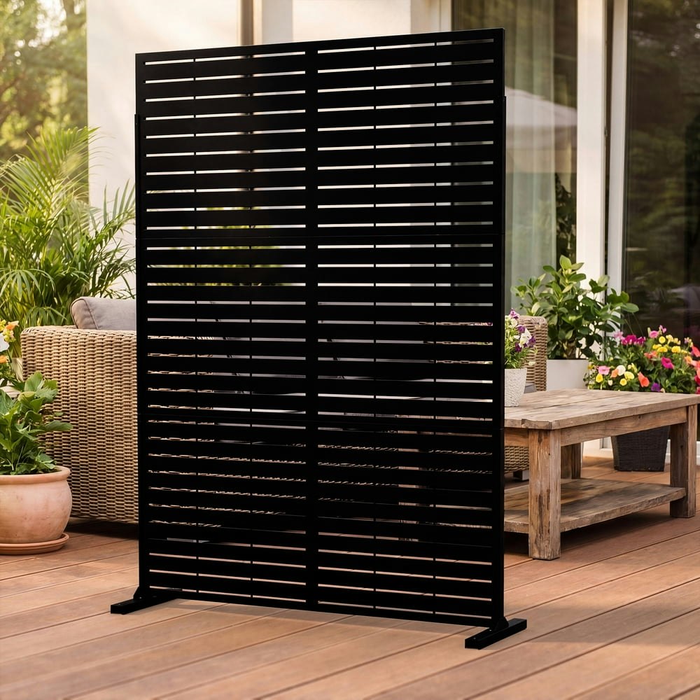 Outdoor Metal Privacy Screen: $96.99