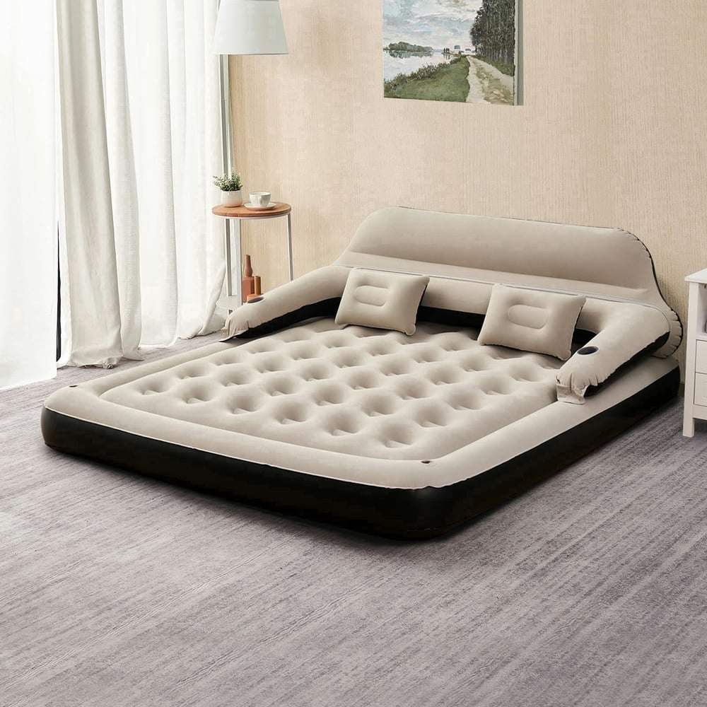 Honeydrill 9-Inch King Air Mattress with Headboard: $69.99 Honeydrill 9-Inch King Air Mattress with Headboard: $69.99