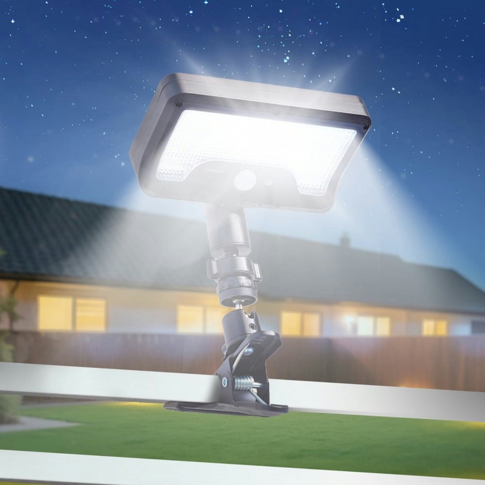 Haaray Clip-On Solar Motion Sensor Security Flood Light: $15.99 Haaray Clip-On Solar Motion Sensor Security Flood Light: $15.99