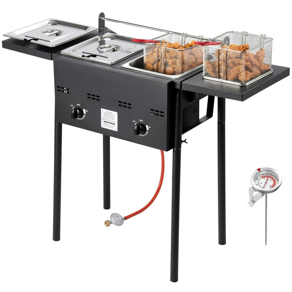 Kffkff Outdoor Propane Deep Fryer with Dual 8-Quart Tanks: $151.11 Kffkff Outdoor Propane Deep Fryer with Dual 8-Quart Tanks: $151.11