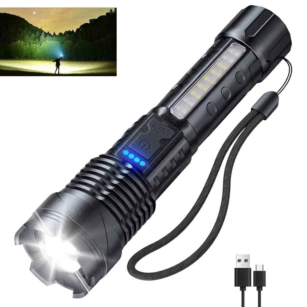 Ambler 90,000-Lumen Rechargeable Zoomable Flashlight: $13.69