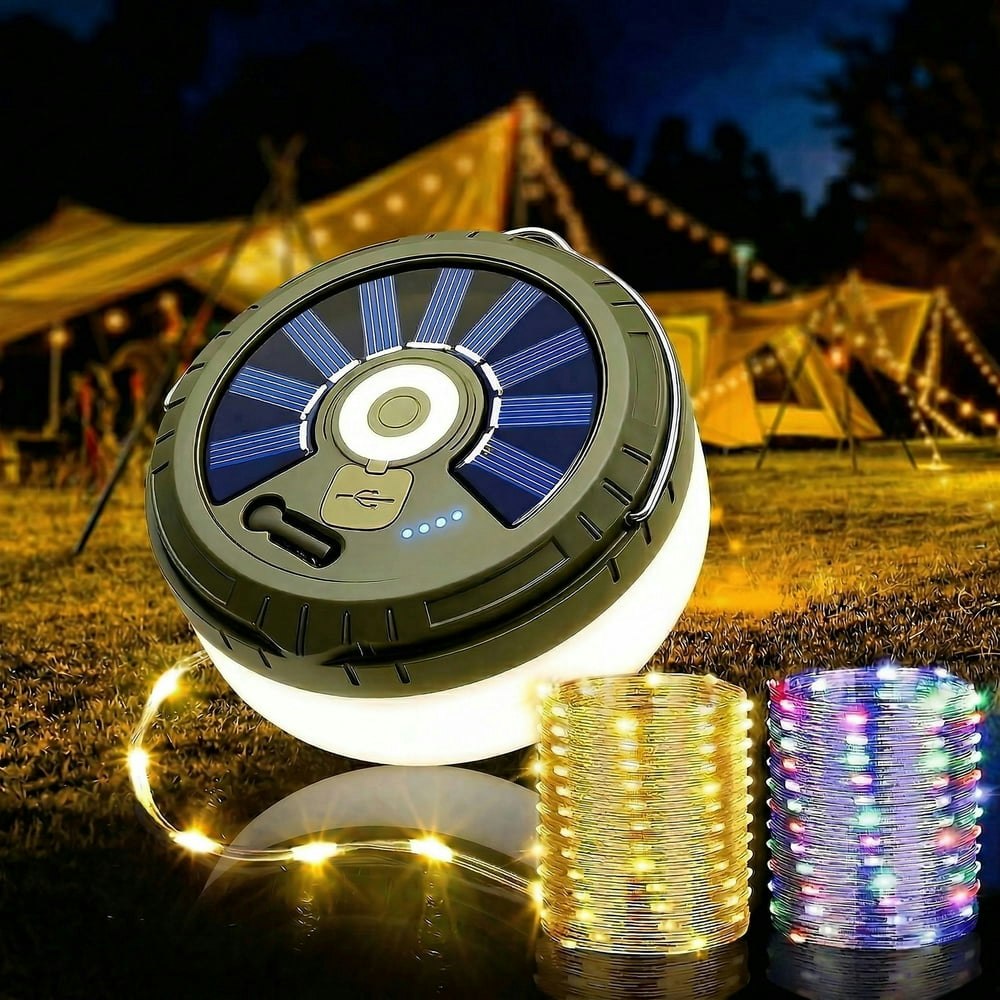 32.8-Foot Solar Outdoor LED String Lights: $29.99