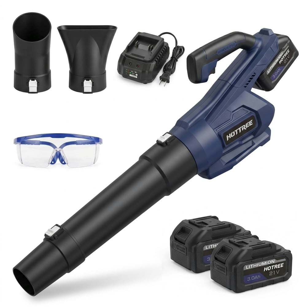 Hotree 730 CFM 150 MPH Cordless Leaf Blower with 2 Batteries: $51.29 Hotree 730 CFM 150 MPH Cordless Leaf Blower with 2 Batteries: $51.29