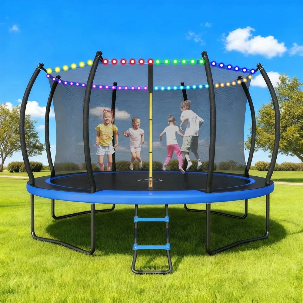 Fashionsport Outfitters Round Outdoor Trampoline with Enclosure and Ladder: $234.89 Fashionsport Outfitters Round Outdoor Trampoline with Enclosure and Ladder: $234.89