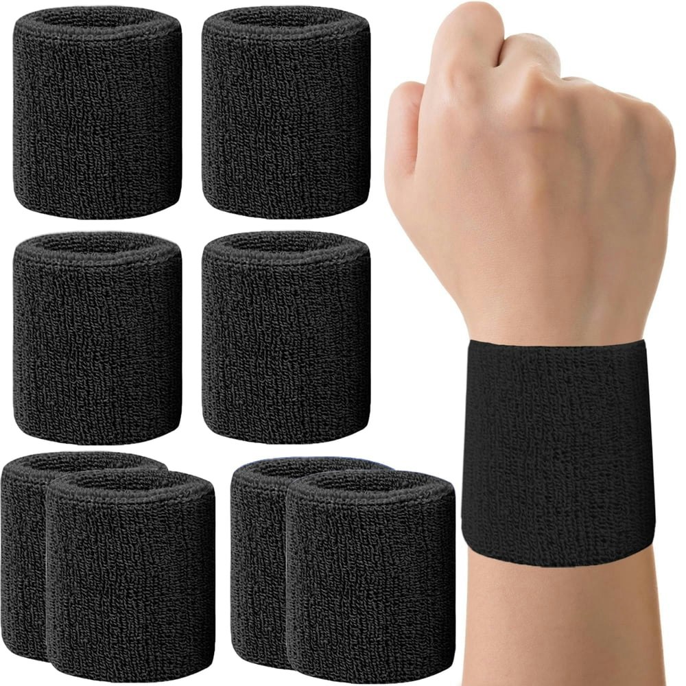 Emlimny Wrist Sweatbands 4-Pack: $10.79 Emlimny Wrist Sweatbands 4-Pack: $10.79