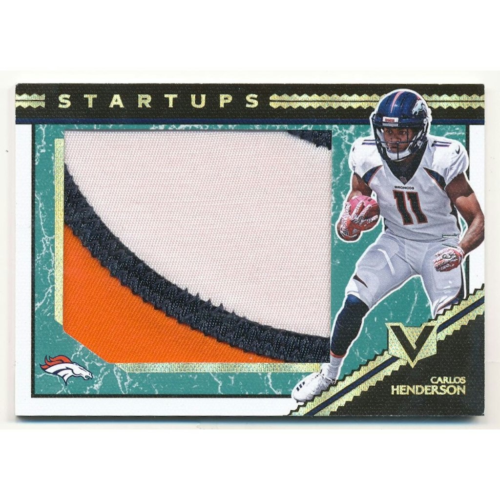 2017 Panini Vertex Startups Jerseys Marble Carlos Henderson Card: $12