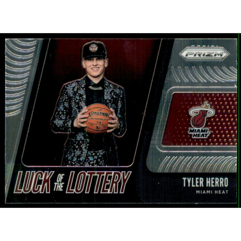 2019-20 Panini Prizm Tyler Herro Luck of the Lottery #13 Trading Card: $14 2019-20 Panini Prizm Tyler Herro Luck of the Lottery #13 Trading Card: $14