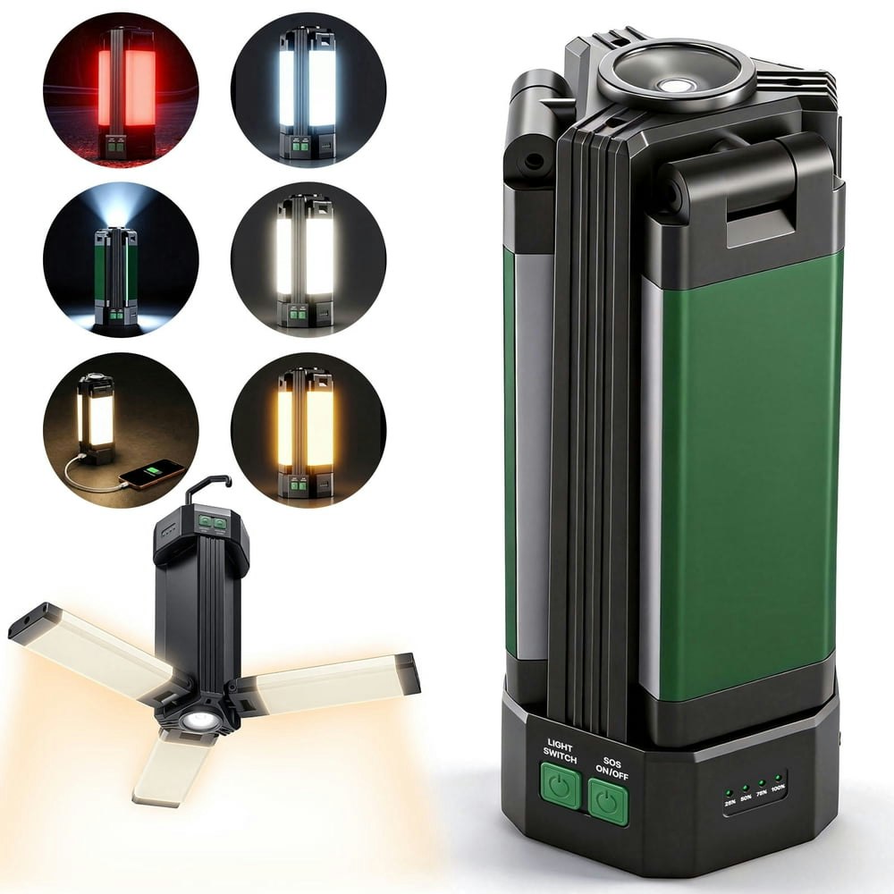 10,400mAh LED Rechargeable Camping Lantern and Power Bank: $23.99 10,400mAh LED Rechargeable Camping Lantern and Power Bank: $23.99
