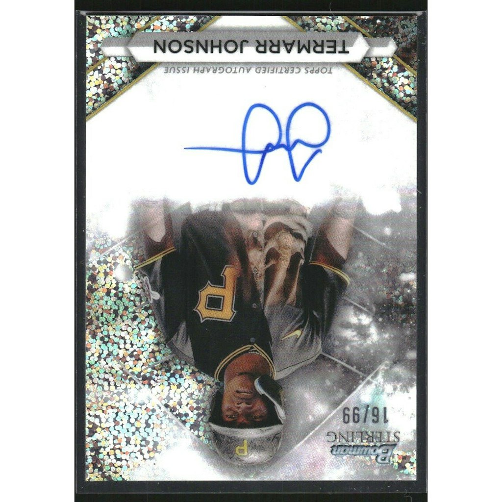 2023 Bowman Sterling Termarr Johnson Prospect Autograph Speckle Refractor: $25 2023 Bowman Sterling Termarr Johnson Prospect Autograph Speckle Refractor: $25