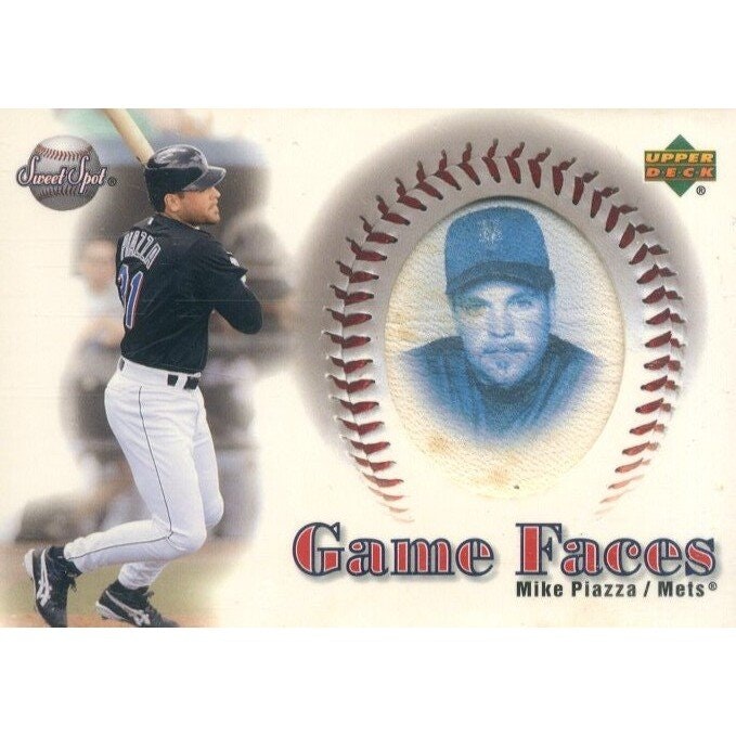 2002 Sweet Spot Game Face Blue Portraits Mike Piazza #152 Card: $20 2002 Sweet Spot Game Face Blue Portraits Mike Piazza #152 Card: $20
