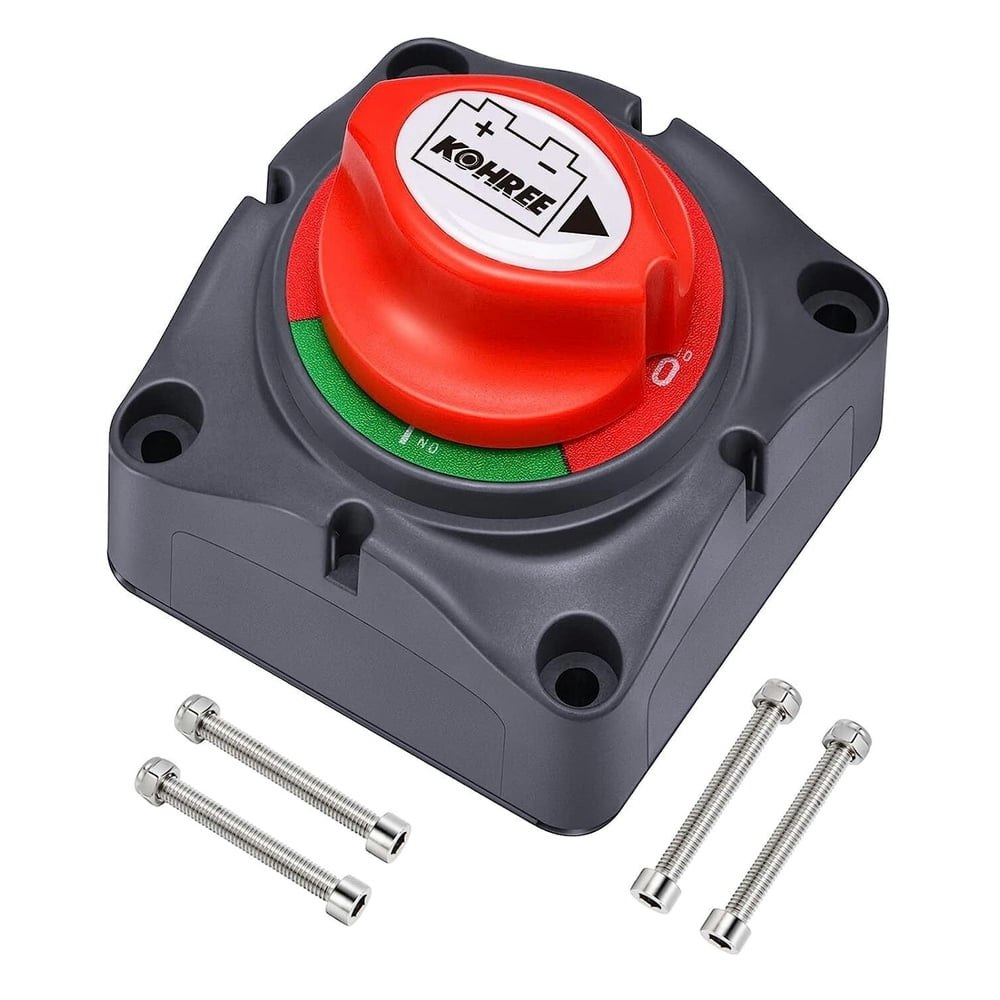 Kohree 12V-48V Battery Disconnect Switch: $12.99 Kohree 12V-48V Battery Disconnect Switch: $12.99