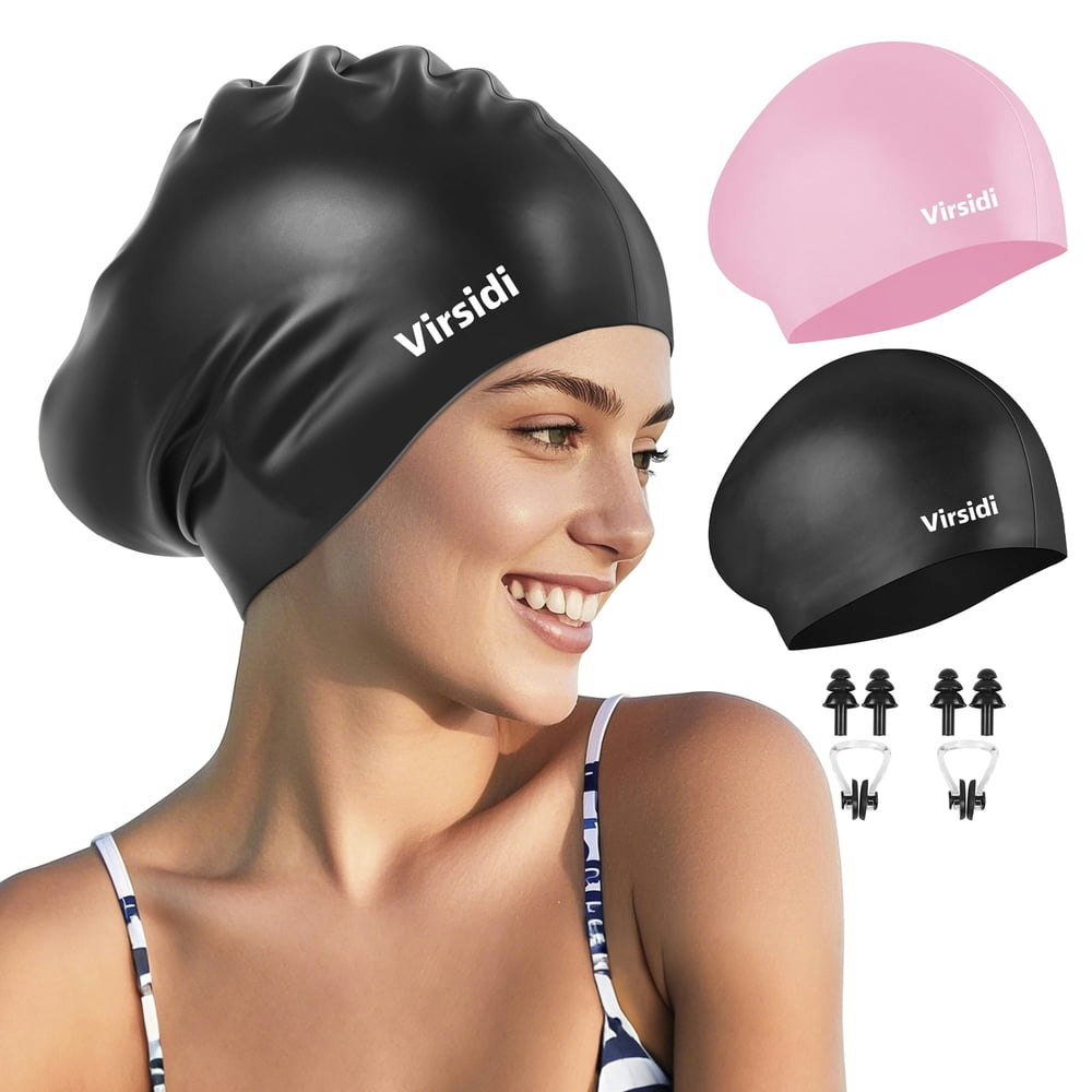 Virsidi Large Swim Cap 2-Pack: $13.99