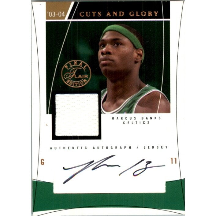 2003-04 Flair Final Edition Marcus Banks Autograph Trading Card: $10 2003-04 Flair Final Edition Marcus Banks Autograph Trading Card: $10
