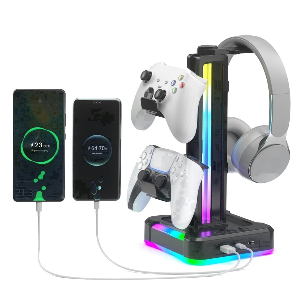 KDD 3-in-1 RGB Gaming Headset Stand and Charging Dock: $20.59 KDD 3-in-1 RGB Gaming Headset Stand and Charging Dock: $20.59