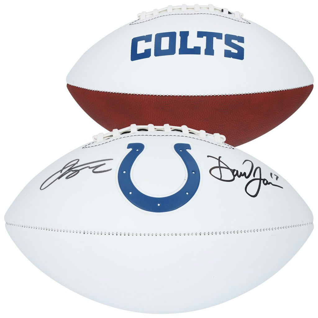 Jonathan Taylor & Daniel Jones Autographed Franklin Football: $399.99