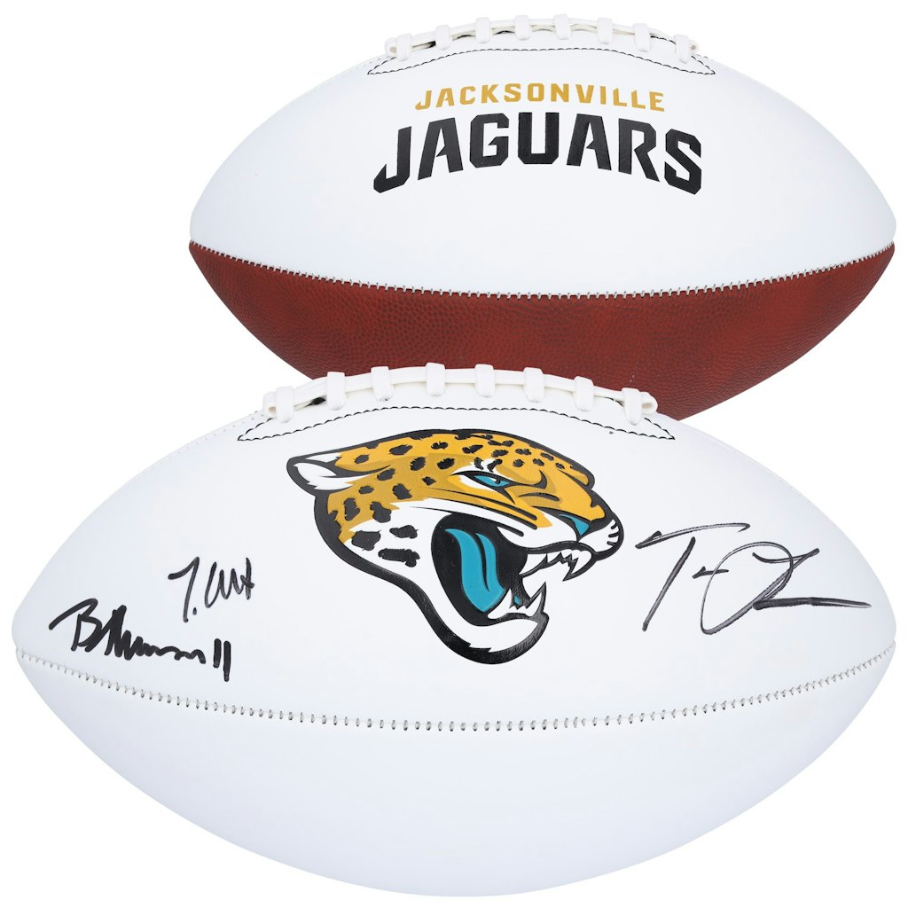 Trevor Lawrence, Travis Hunter & Brian Thomas Jr. Autographed Jacksonville Jaguars Football: $849.99