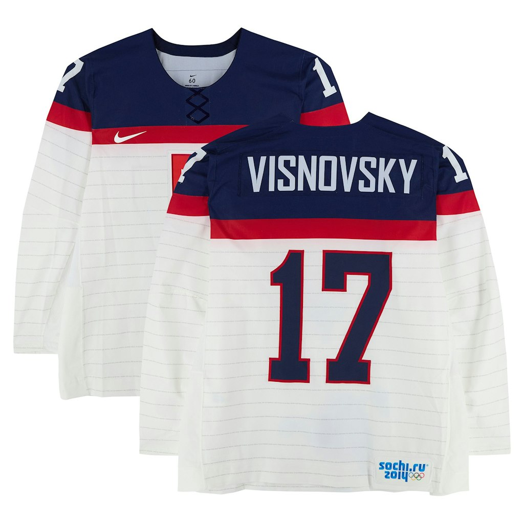 Lubomir Visnovsky #17 Team Slovakia 2014 Olympic Player-Issued Nike Jersey: $1,249.99 Lubomir Visnovsky #17 Team Slovakia 2014 Olympic Player-Issued Nike Jersey: $1,249.99