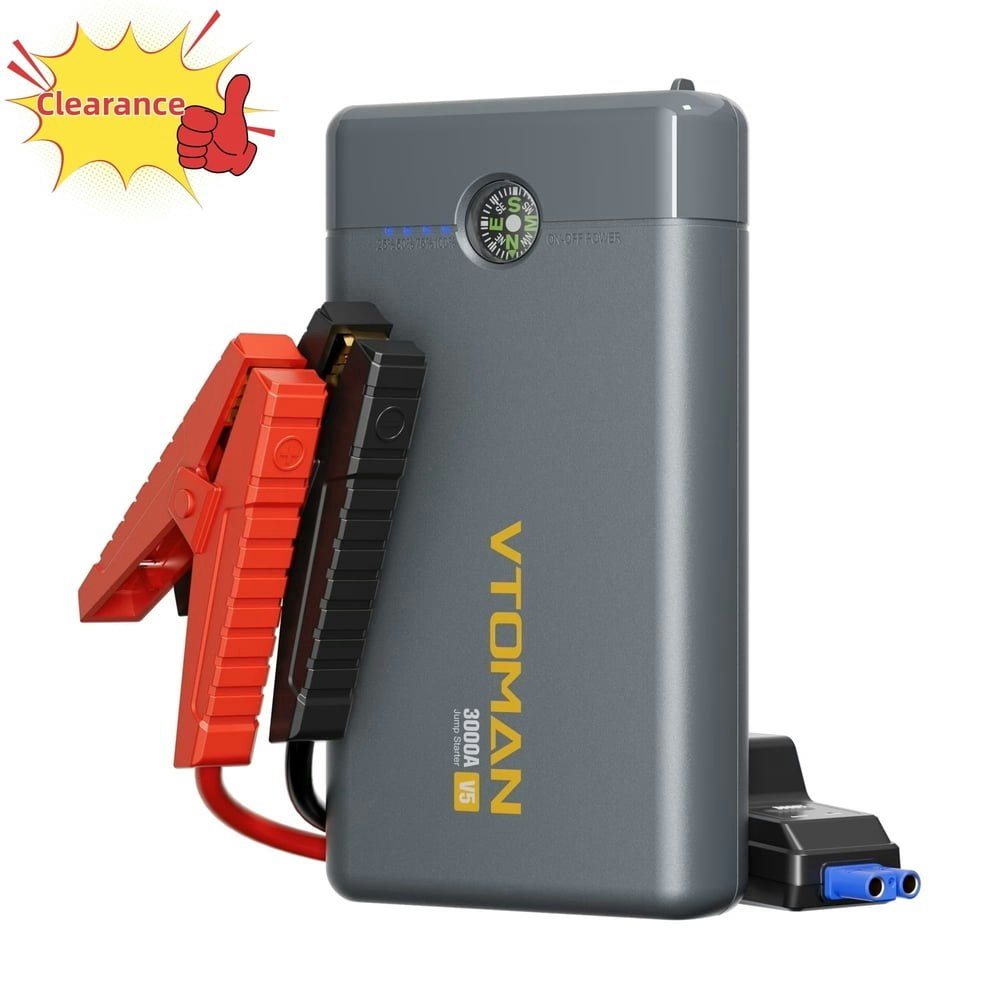 Vtoman V5 3,000A Car Battery Jump Starter: $30.63
