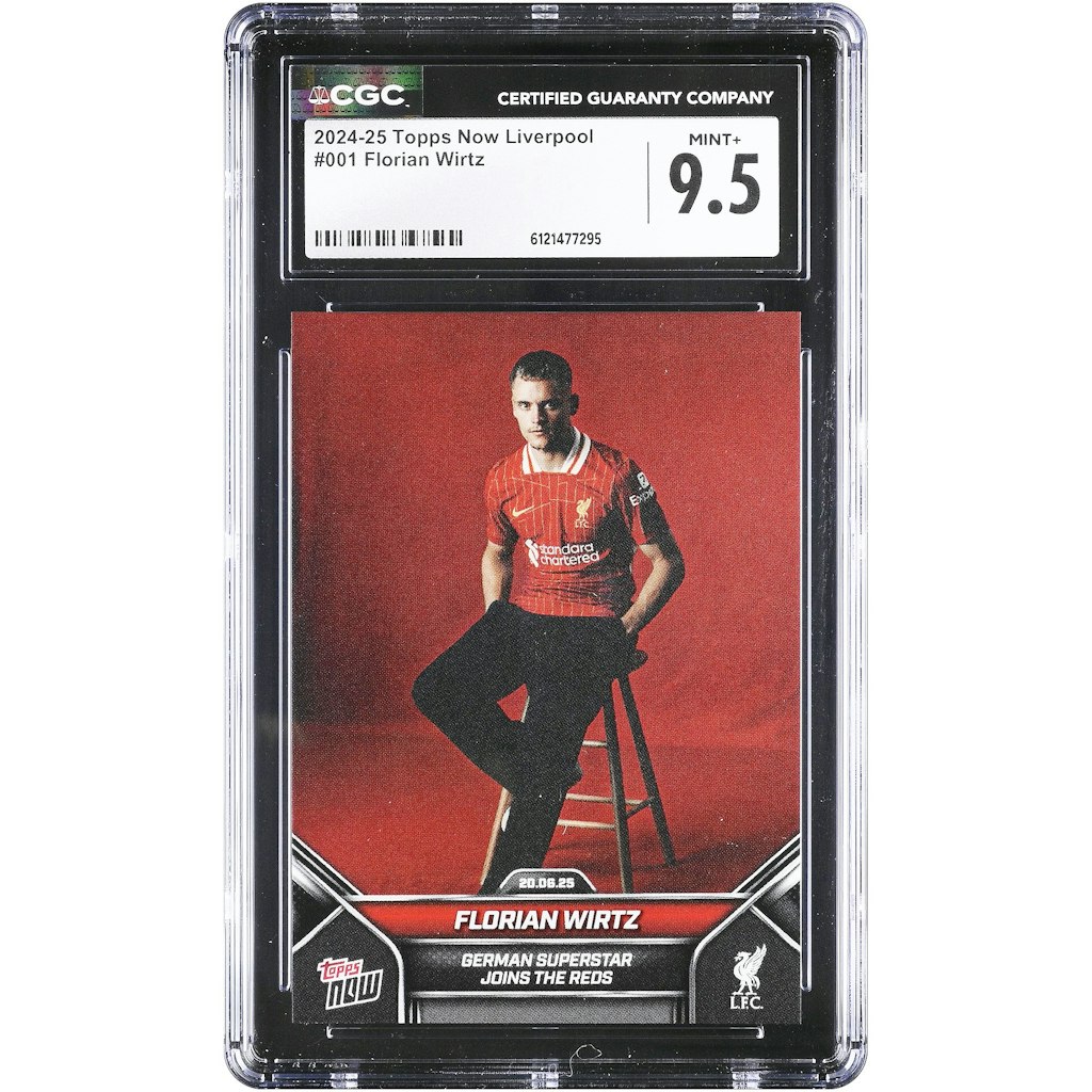 Florian Wirtz 2024-25 Topps Now CGC 9.5 Authenticated Trading Card: $49.99