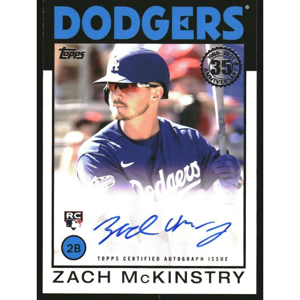 2021 Topps '86 Topps Autographs Zach McKinstry Trading Card: $15