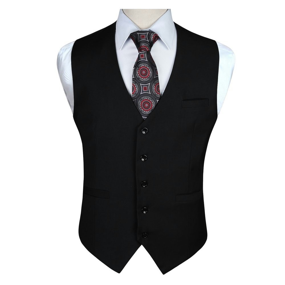 Hisdern Men's Formal Suit Vest: $31.99 Hisdern Men's Formal Suit Vest: $31.99