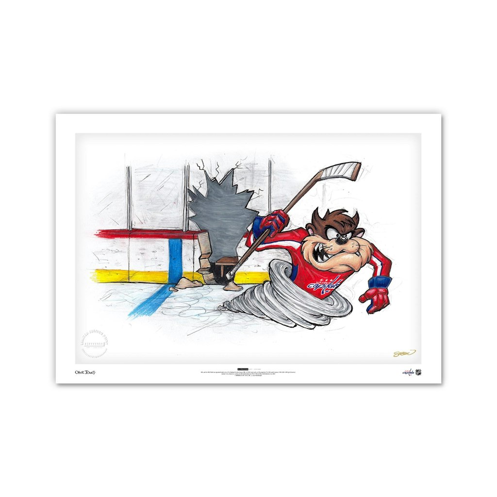 Tasmanian Devil Washington Capitals 24" x 36" Looney Tunes Fine Art Print: $159.99 Tasmanian Devil Washington Capitals 24" x 36" Looney Tunes Fine Art Print: $159.99