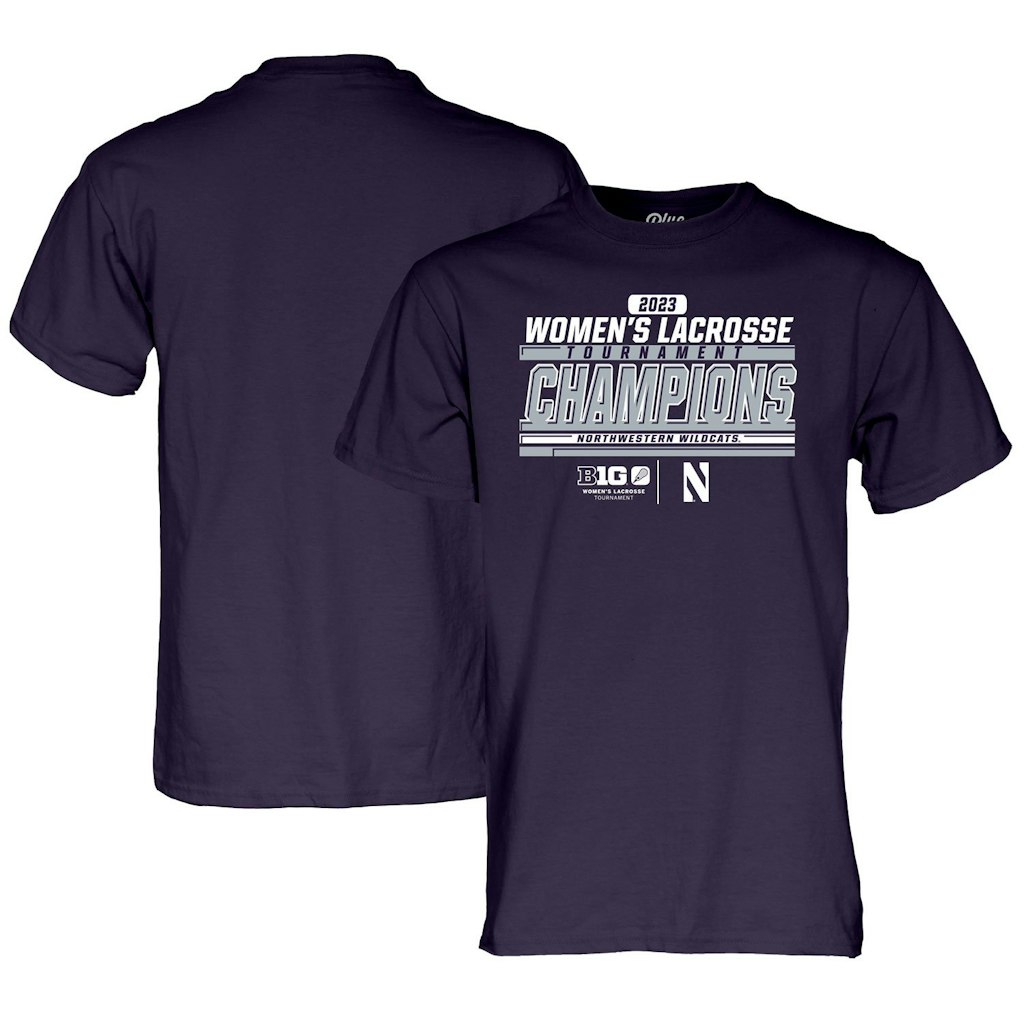 Northwestern Wildcats 2023 Big Ten Women's Lacrosse Tournament Champions T-Shirt: $9.99 Northwestern Wildcats 2023 Big Ten Women's Lacrosse Tournament Champions T-Shirt: $9.99