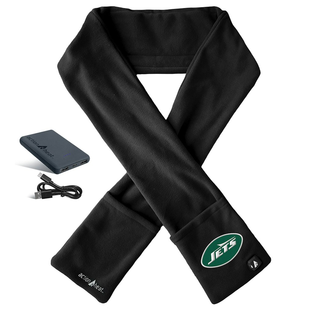 ActionHeat New York Jets 5V Battery Heated Scarf: $99.99 ActionHeat New York Jets 5V Battery Heated Scarf: $99.99