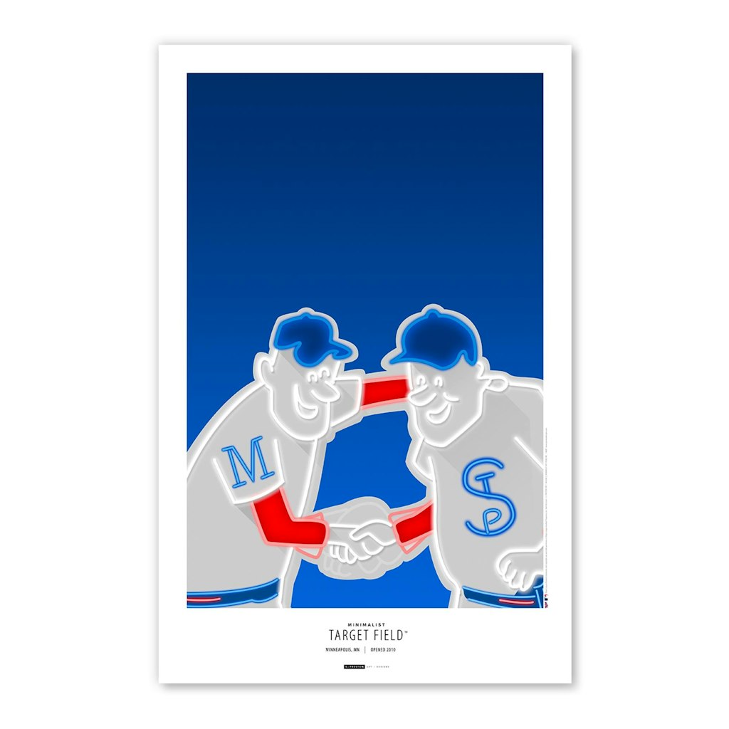 Minnesota Twins Target Field 11x17 Minimalist Poster Print: $49.99 Minnesota Twins Target Field 11x17 Minimalist Poster Print: $49.99