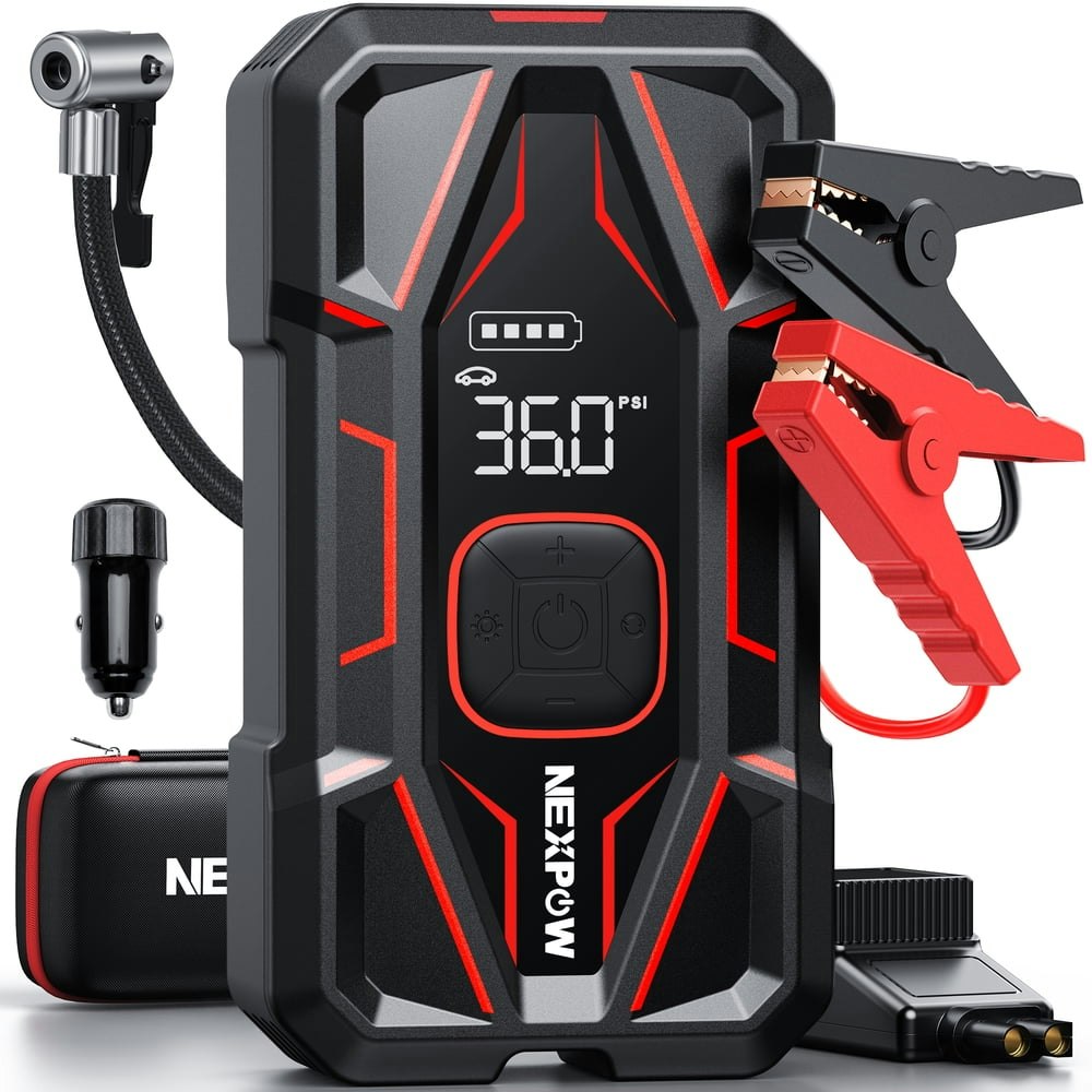 Nexpow 6,000A 160-PSI Jump Starter and Air Compressor: $90.99 Nexpow 6,000A 160-PSI Jump Starter and Air Compressor: $90.99