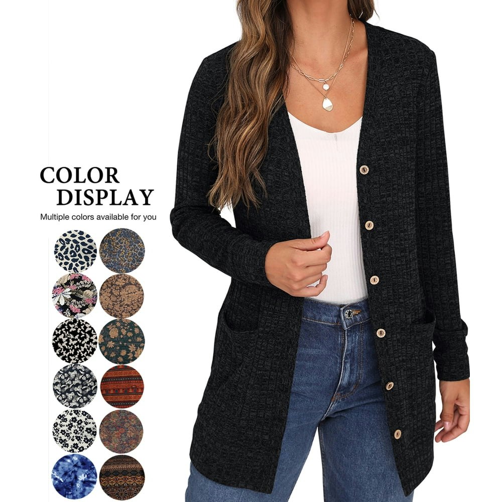 JWD Women's Open Front Button-Down Cardigan: $14.99 JWD Women's Open Front Button-Down Cardigan: $14.99