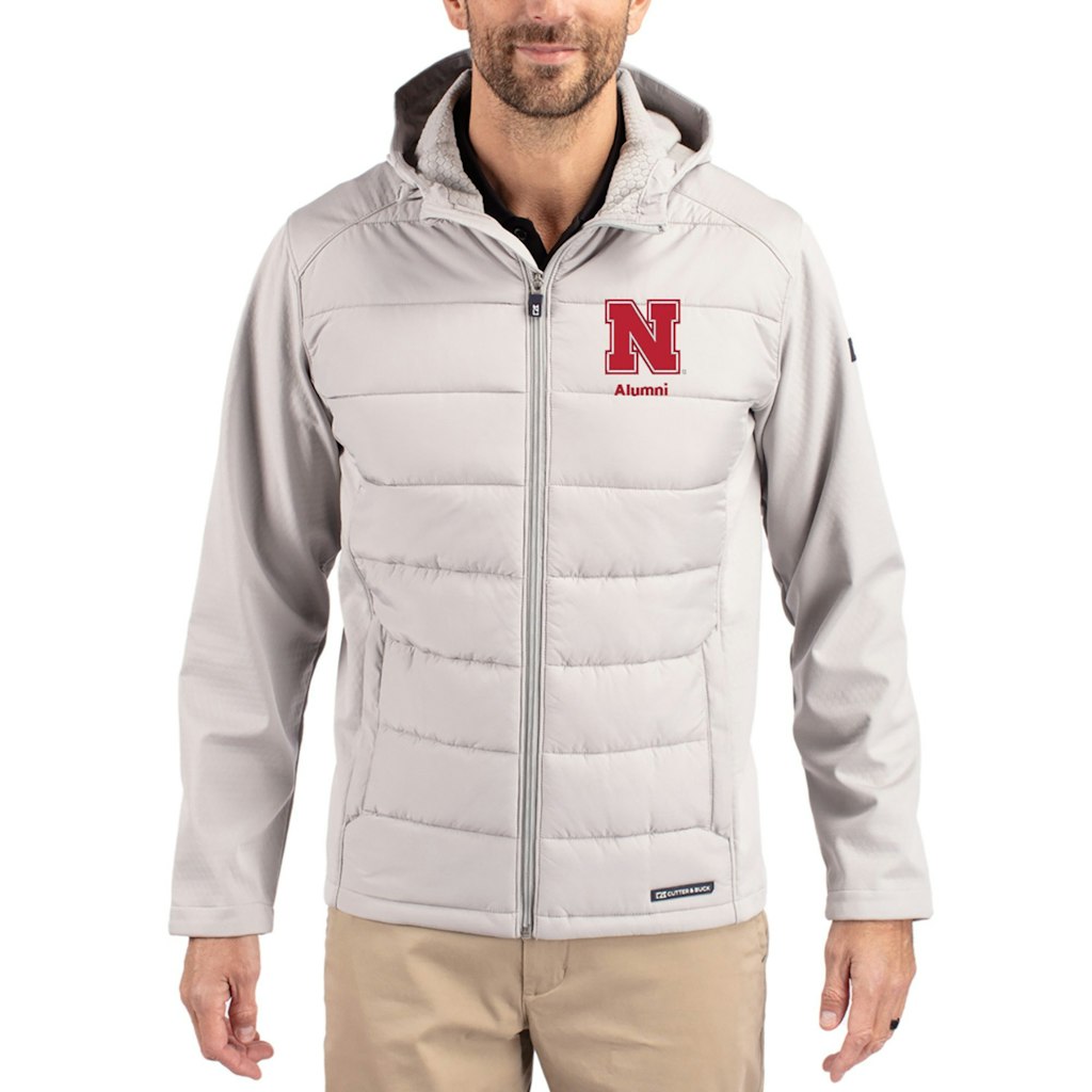 Cutter & Buck Nebraska Huskers Evoke Hybrid Eco Softshell Full-Zip Hooded Jacket: $204.99 Cutter & Buck Nebraska Huskers Evoke Hybrid Eco Softshell Full-Zip Hooded Jacket: $204.99