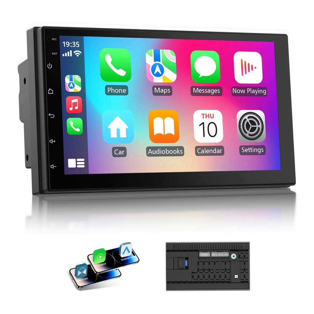 Haudio 7-inch Double DIN Wireless Apple CarPlay and Android Auto Car Stereo: $61.99 Haudio 7-inch Double DIN Wireless Apple CarPlay and Android Auto Car Stereo: $61.99