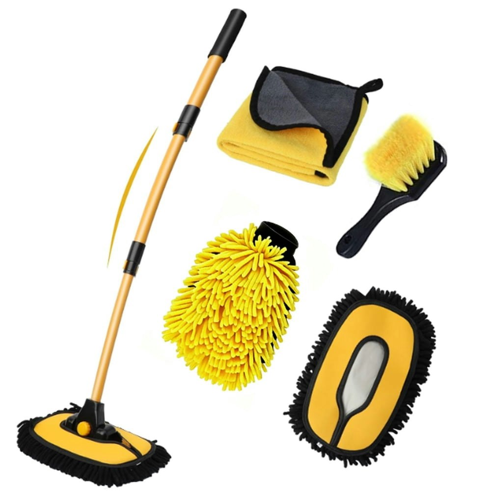 15-Degree Curved Telescopic Car Wash Brush Kit 5-Piece: $21.99