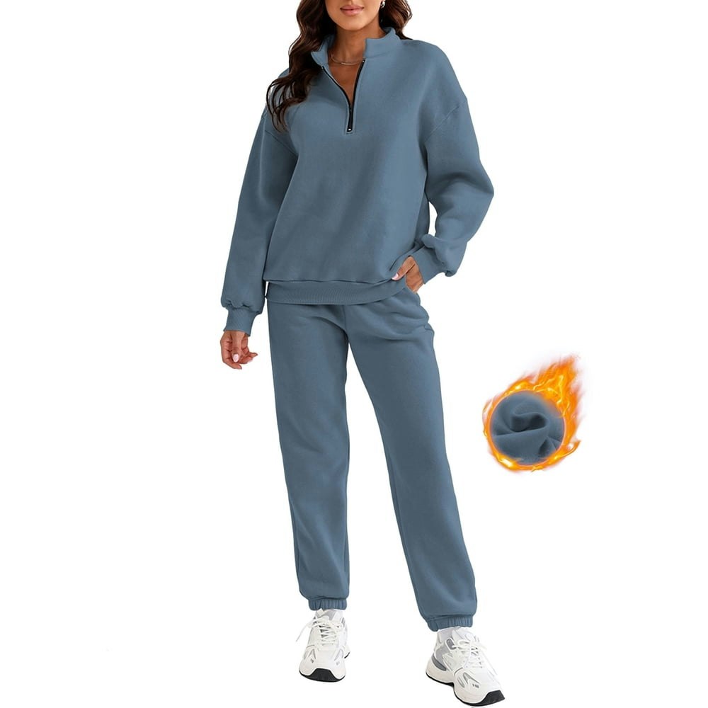 Shewin Women's Fleece Lined Jogger Set: $36.99 Shewin Women's Fleece Lined Jogger Set: $36.99